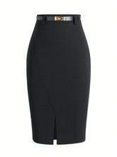 Women's Stylish Split Design Versatile Elegant Skirt